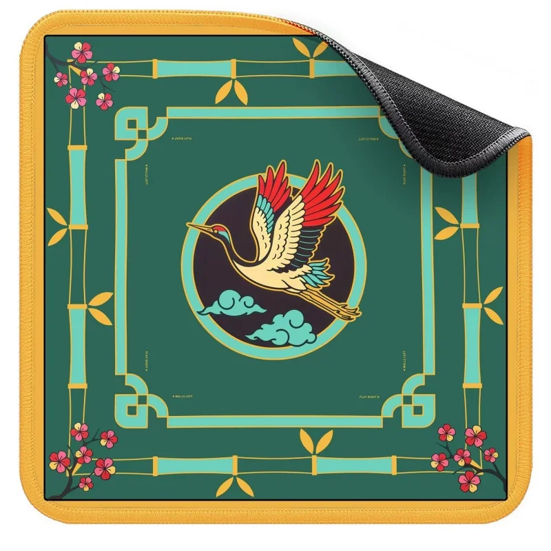 

Anti‑Slip Noise‑Dampening Rubber Mahjong Table Mat, Stitched Edges, HD Printed, Stain‑Resistant for Multi‑Player Table Games