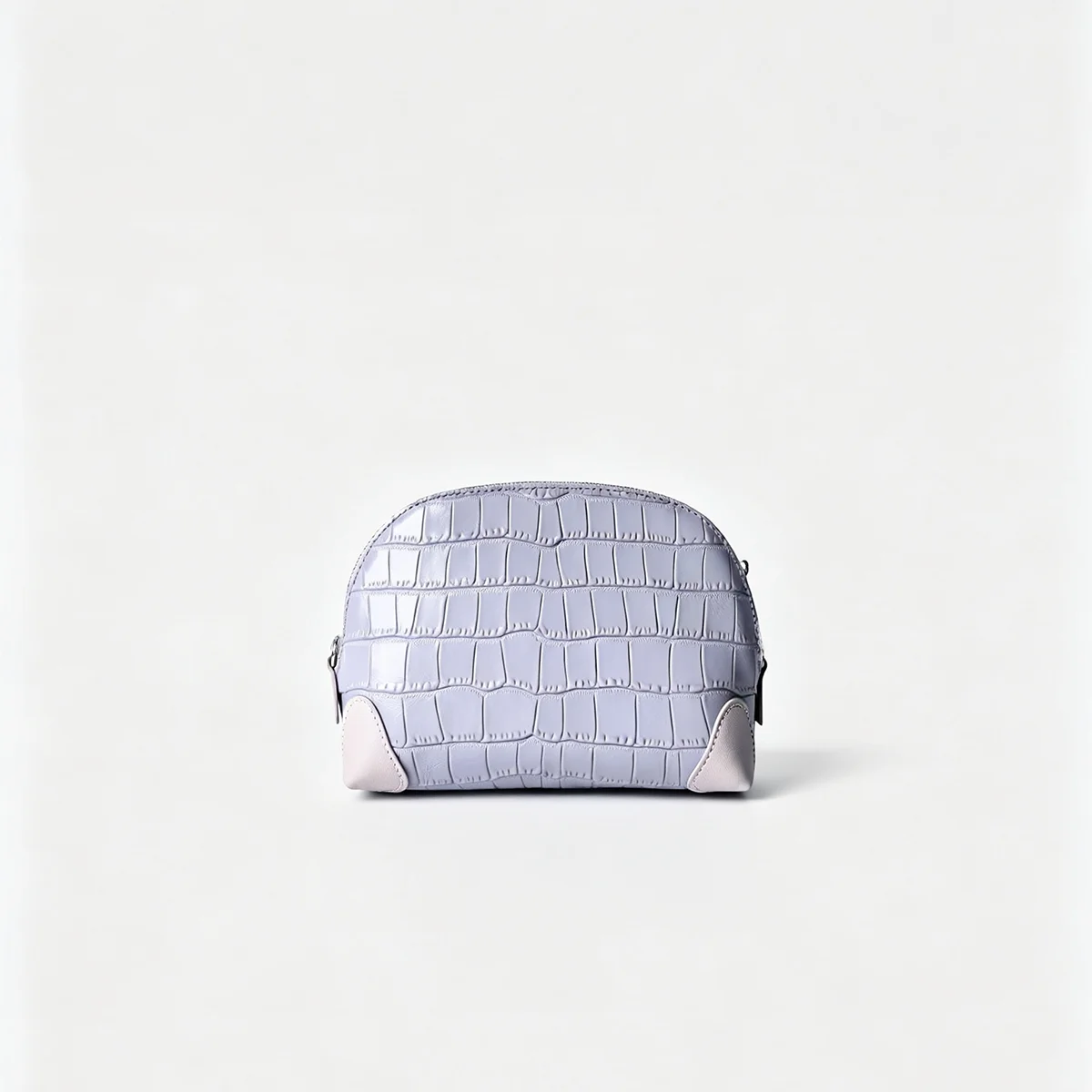 Kosmetiktaschen-Set aus echtem Leder mit lila Krokodilmuster, große Kapazität, Reise-Toilettentasche für Damen, Kosmetiktasche, Beutel – Detail 19