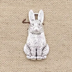 20pcs Charms Rabbit 24x10mm Antique Bronze Silver Color Plated Pendants Making DIY Handmade Tibetan Bronze Silver Color Jewelry