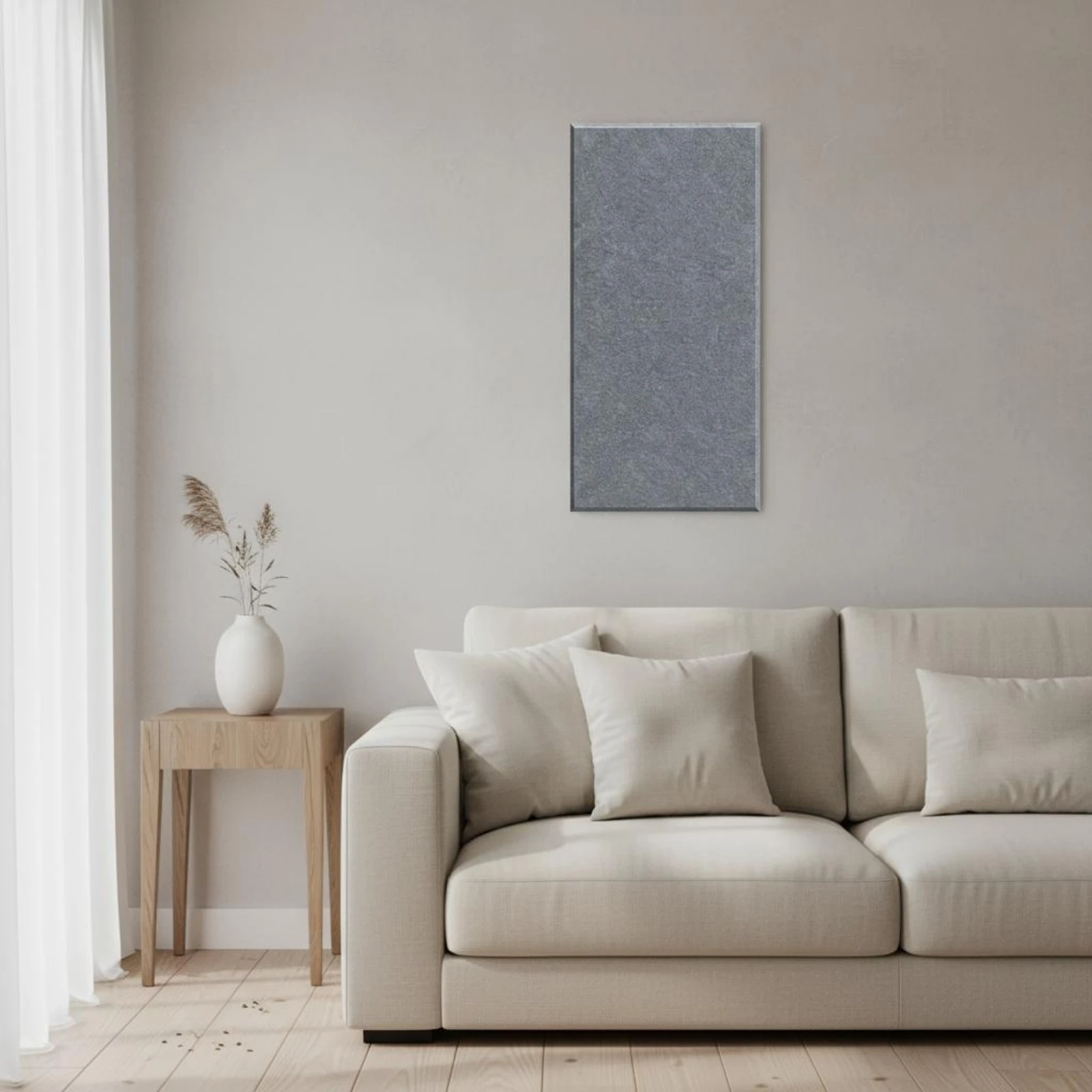 Picture 6: 6 Pieces Sound-Absorbing Wall Panel Slim Noise Dampening Board Acoustic Felt Tile Horizontal Seam Room Decoration Reverberation