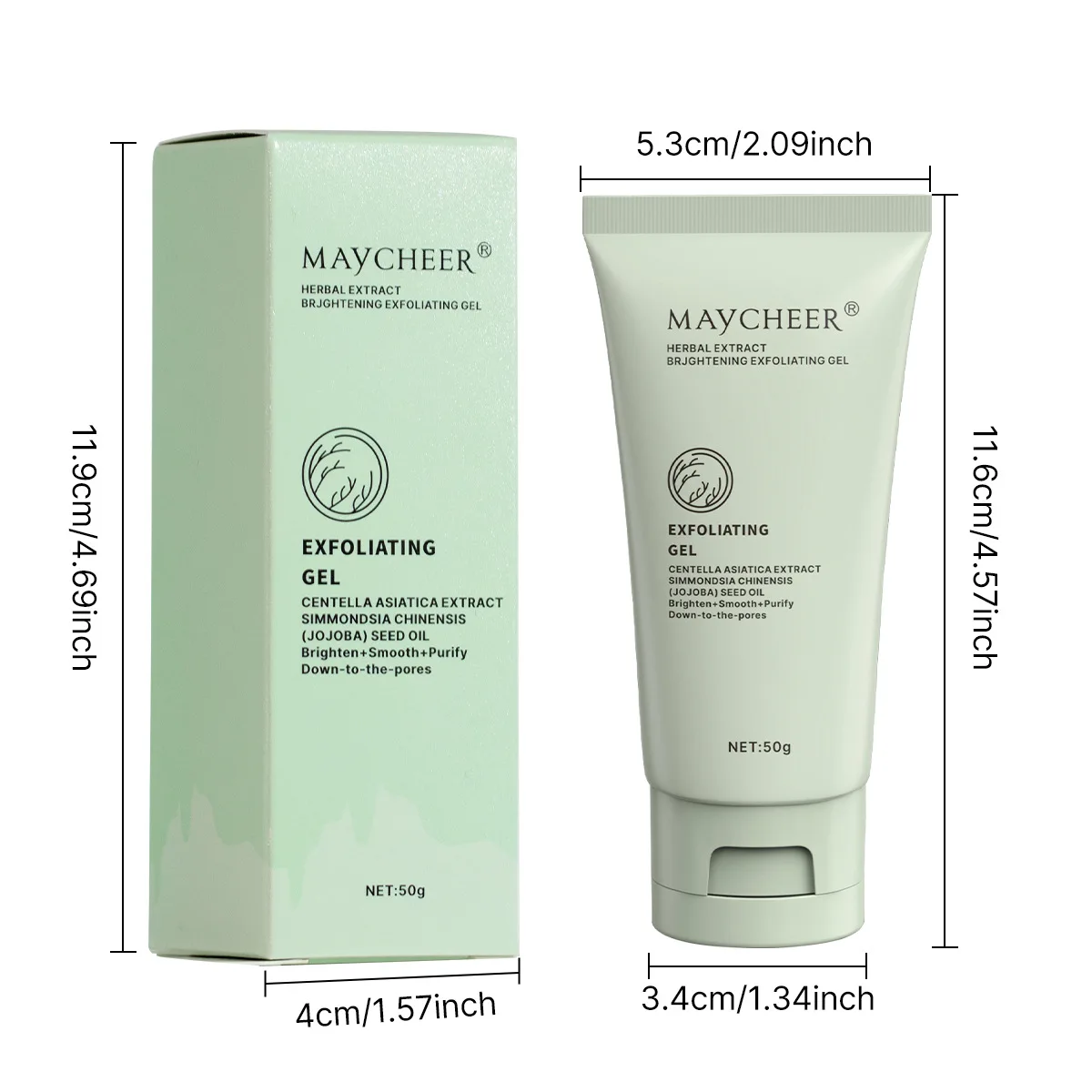 هلام تقشير عشبي مقشر الوجه فرك ترطيب مغذي إصلاح الدعك كريم وجه العناية بالبشرة الجمال