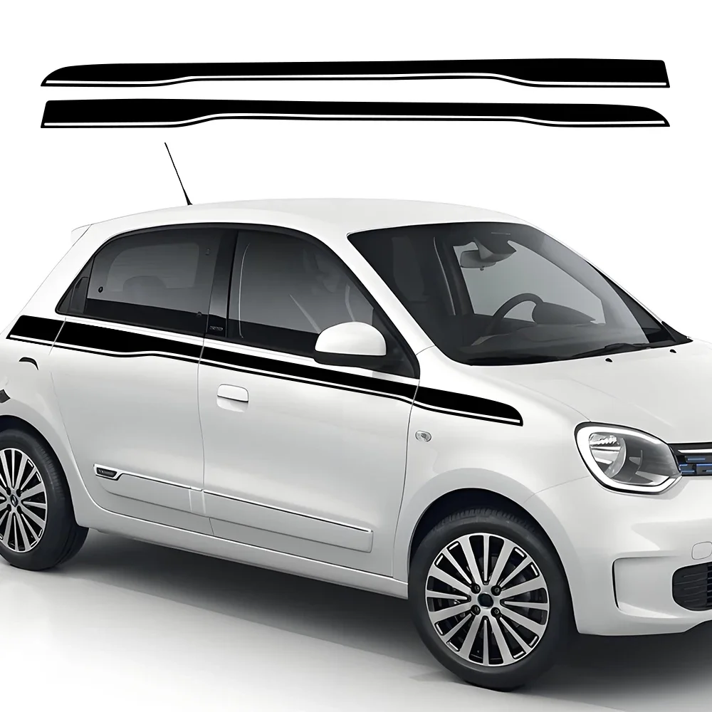 

Для Renault Twingo 3-5 дверей гоночные спортивные полосы автомобильные линии талии наклейка водостойкая самоклеящаяся авто украшения кузова аксессуары