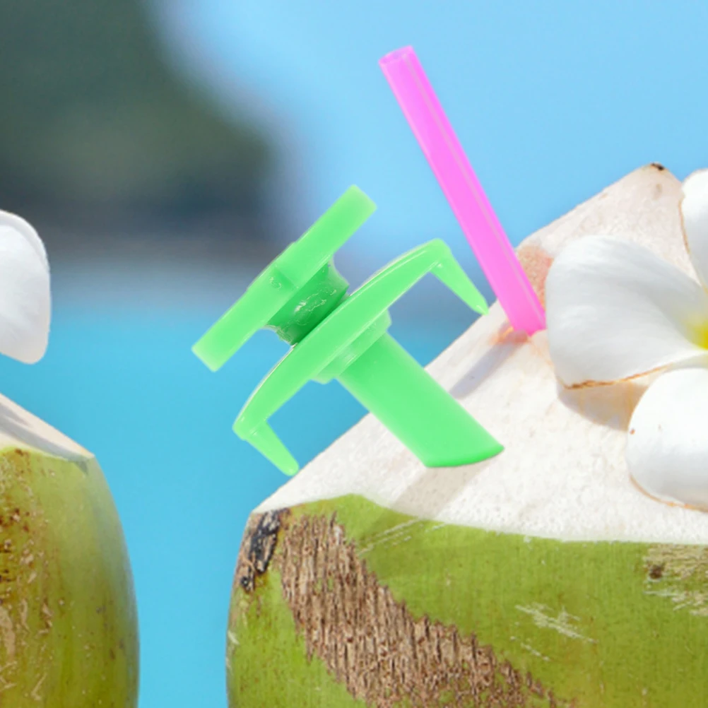 

6pcs Coconuts Opener Tool Lightweight Plastic Coconut Hole Puncher Portable Kitchen Gadget for Easy Opening Fresh for Women