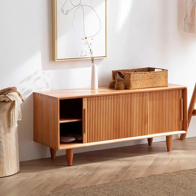 خزائن الأحذية المتنقلة خمر خشبية الشمال غرفة نوم الرف المنظمون خزائن الأحذية الرف Mobili Per La Casa توفير مساحة الأثاث