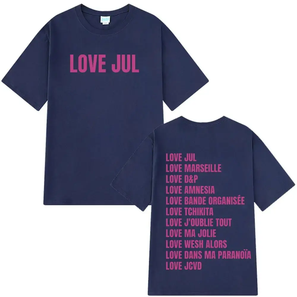 

25ss Hot Sale Love Jul Harajuku T Shirts Men Women Pop Music T-shirt Men Fashion Casual Tee Oversized Unisex T-shirts Streetwear