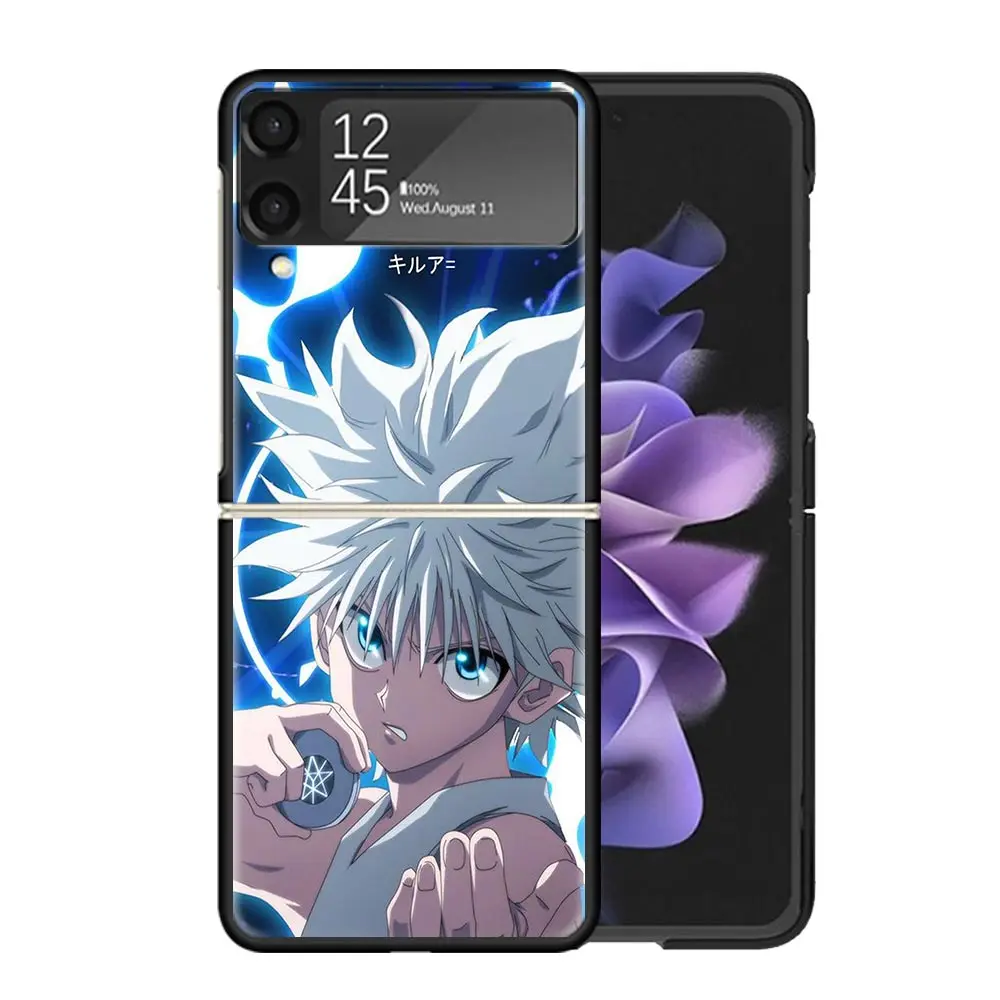 HXH Hunter Killua Phone Case For Samsung Galaxy Z Flip6 Flip4 Flip5 Flip3 Cases Z Flip 6 3 4 5 5G Back Cover Shell Fundas Galaxy