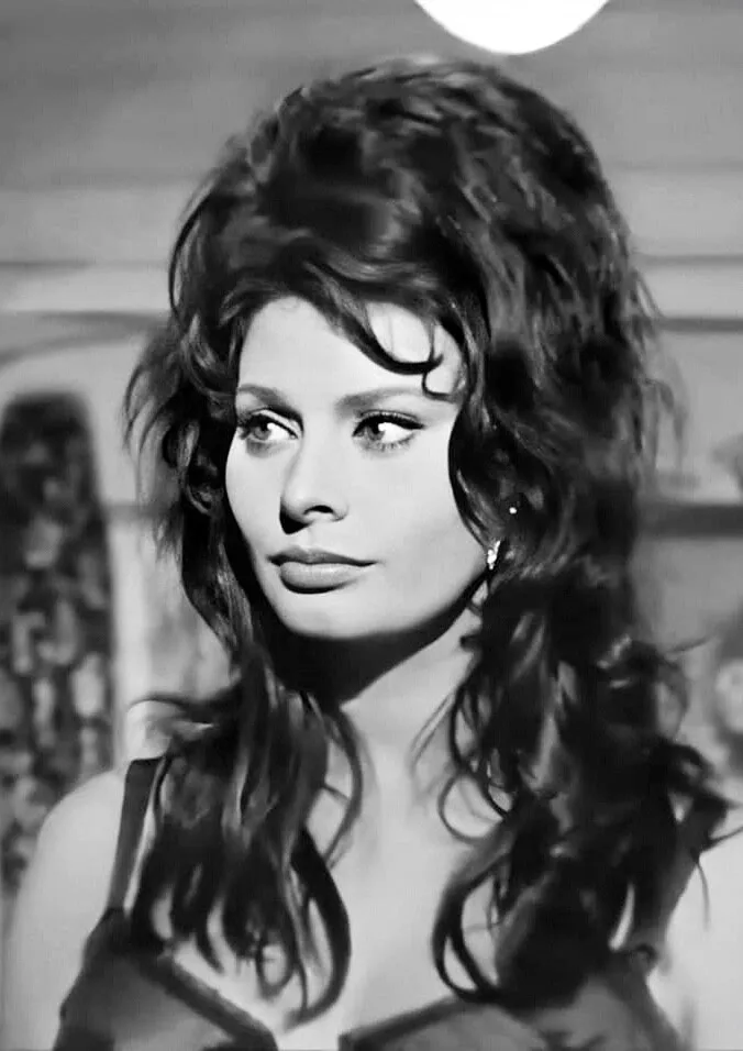 Sophia Loren Monochrome Photo Print Poster Wall Art Rome Decoration