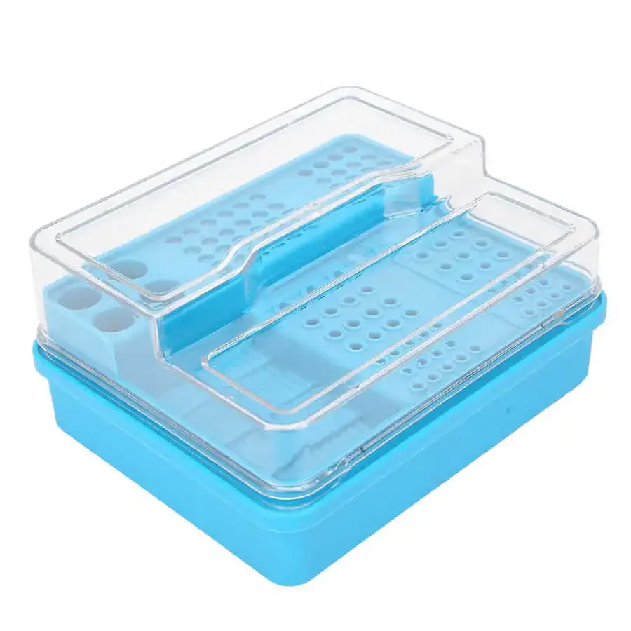 

Multi-function Dental Instrument Tools Storage Organizer Case Dental Burs Root Canal Files Disinfection Casket Endo Block Box