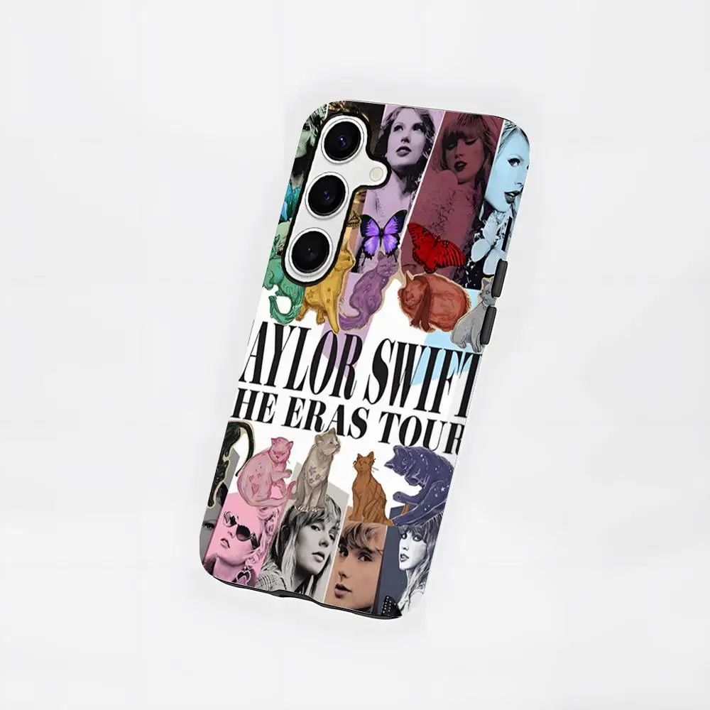 

Чехол для телефона S-Swifts-Singer-T-Taylors Album, новый для Samsung S25 24 FE 23 22 21 Ultra Plus A 56 36 26 16, глянцевая пленка, жесткий ПК, чехол