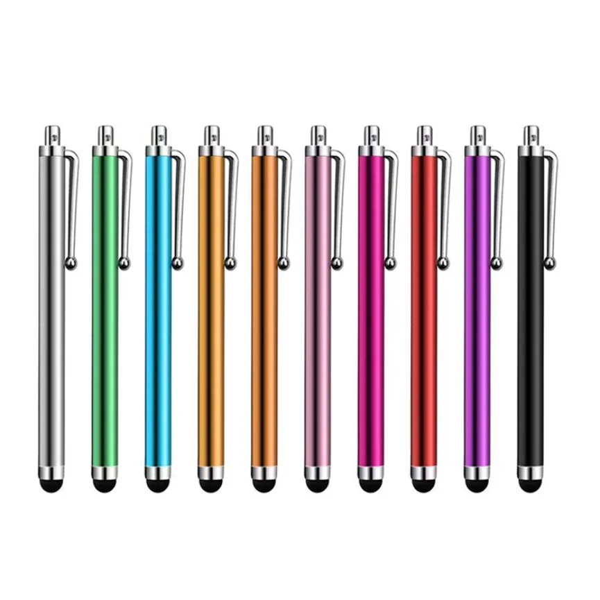 

2000pcs Universal 9.0 Sensitive Capacitive Touch Screen Stylus Pen with Clip For iPad iPhone Samsung Xiaomi Smart Phone Tablet