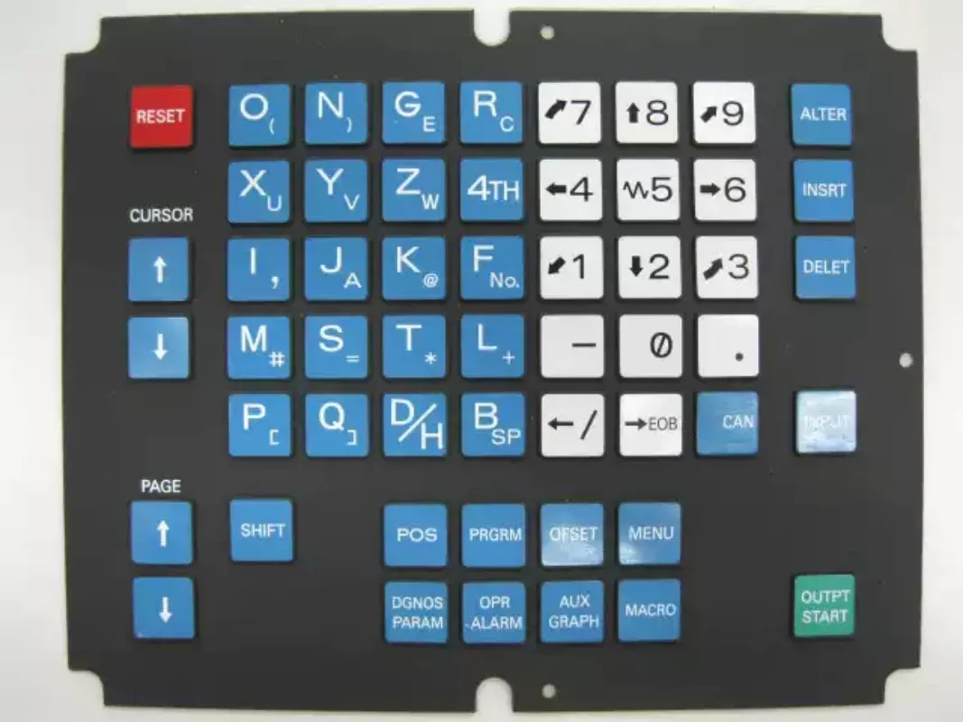 For Silicone Keypad Film Replacement A98L-0001-0568 M T, Industrial Control Panel Button Protective Film