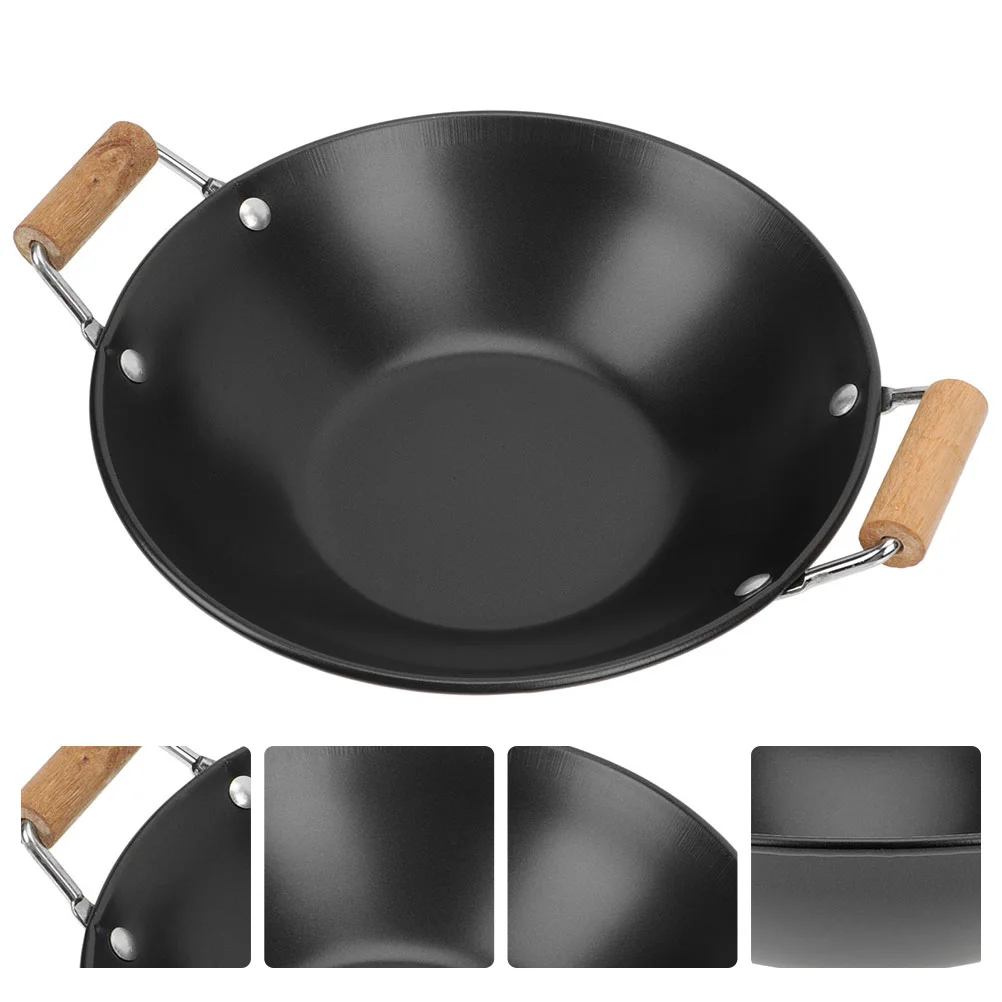 Multi-function Portable Daily Use Metal Wok Deep Frying Pan for Frying Kitchen Daily