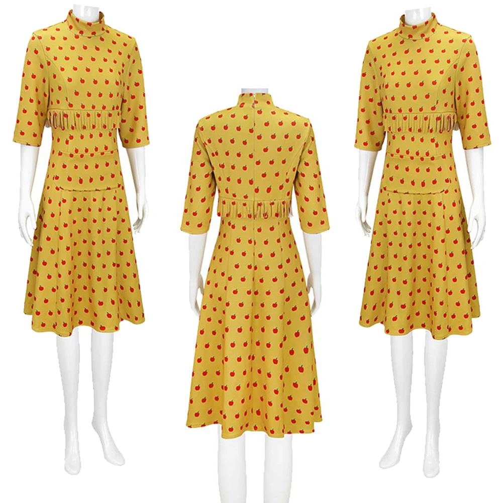 2009 فيلم رائع السيد فوكس السيدة الثعلب تأثيري حلي لعب الأدوار ملابس النساء الإناث فانتازيا ملابس هالوين كرنفال البدلة #2