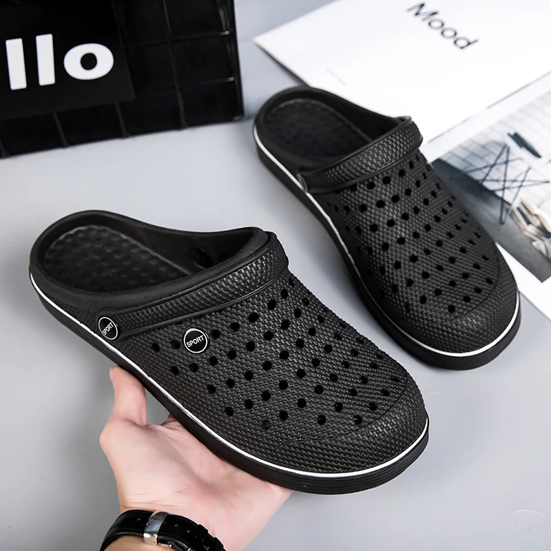 Men Clogs, Unisex Slip-on Yard Garden Shoes Mules Cleaner Shoes House Work Cushioned Supportive