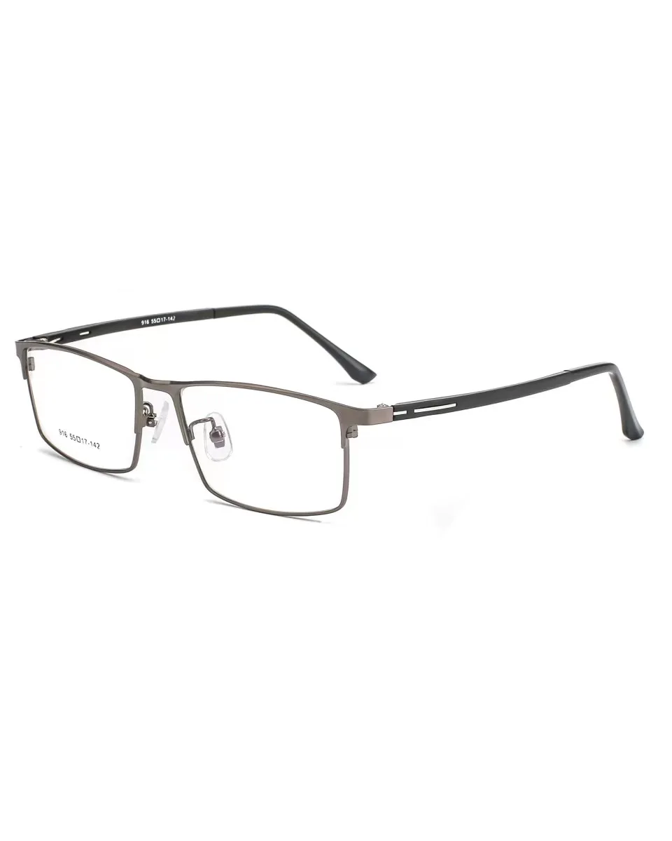 Bolema Men Anti-Blue Light Reading Glasses Square Metal 3