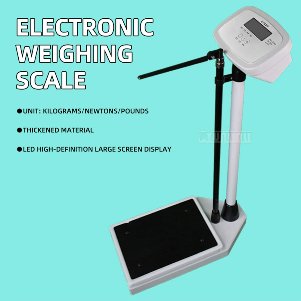 200kg 70-190cm Height and Weight Measurement Device scale Smart USB Charger Home hospital Body checker scale