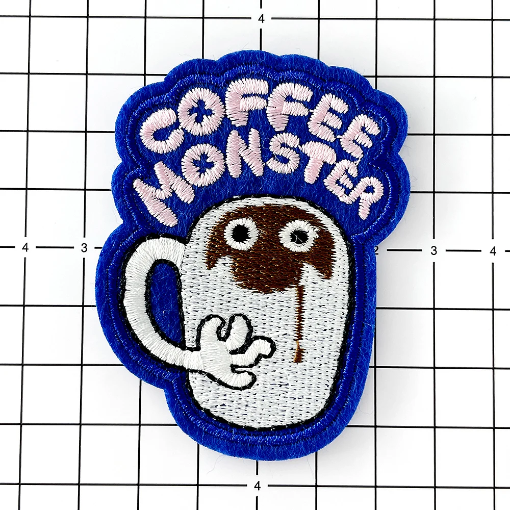 

COFFEE Cloth Iron on Patch Badges Mend Decorate Patch Clothes Apparel Sewing Decoration Applique Patches for Clothes