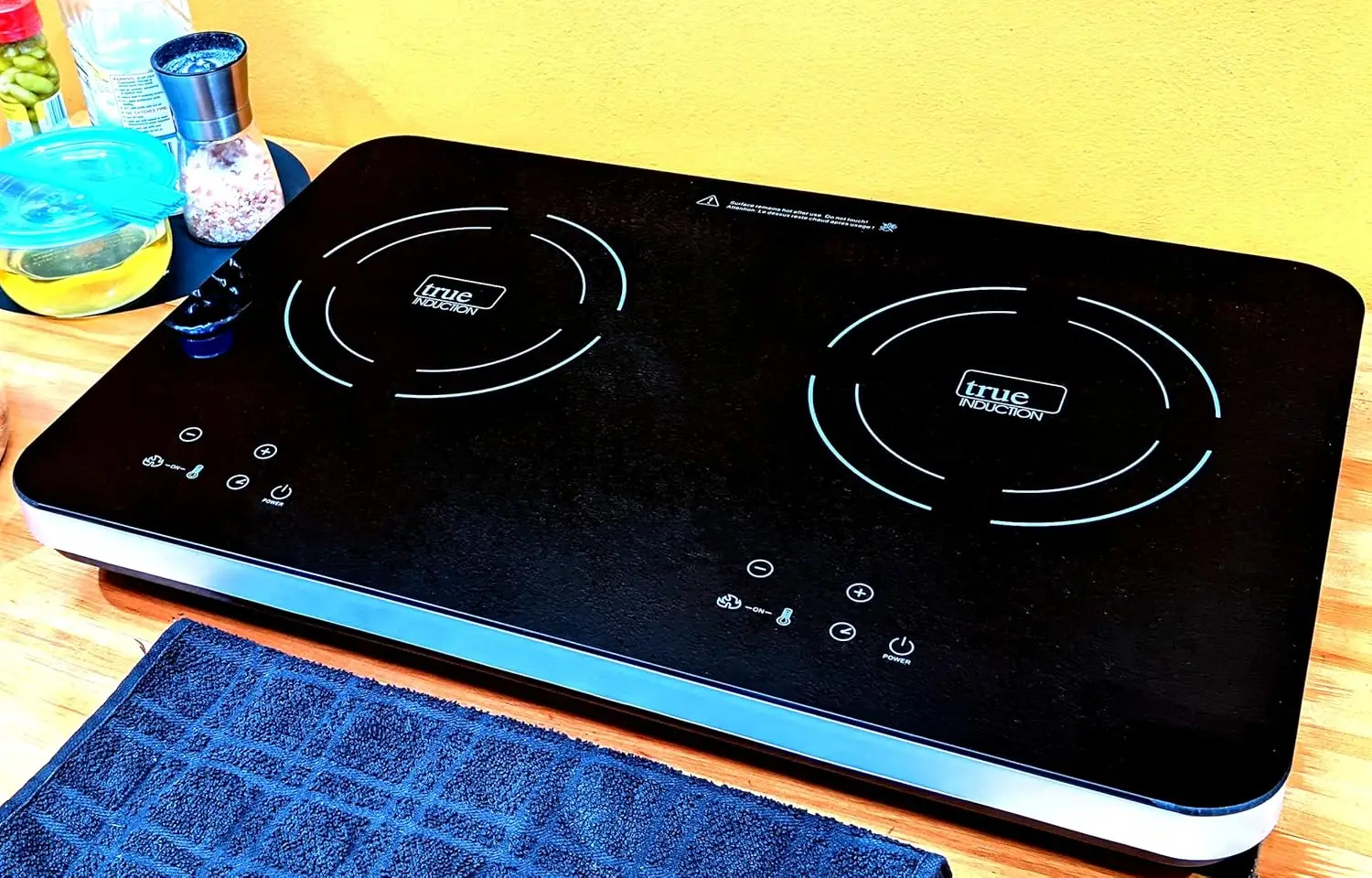 TI-2C Cooktop, Double Burner, Energy Efficient, Black