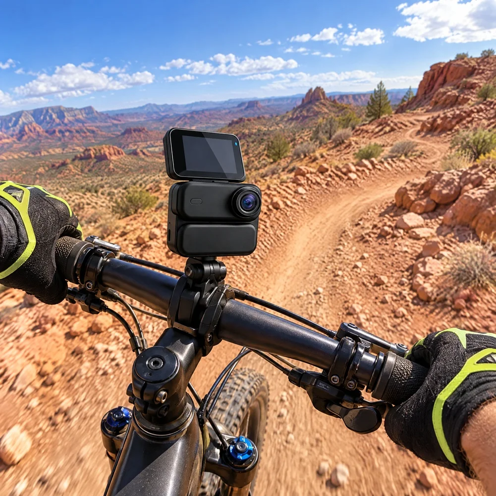 4K Magnetic Sports Camera With WiFi Flip Screen Waterproof For Action Cam For Cycling Vlog Recording Outdoor Adventure