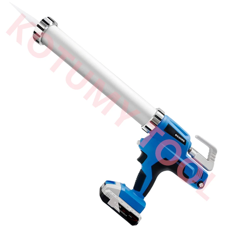 Imagem -06 - Elétrico sem Fio Vidro Caulking Gun Hand-held Recarregável Cola Pistola Borracha Selante Arma para Telha Cerâmica Calafetagem 21v