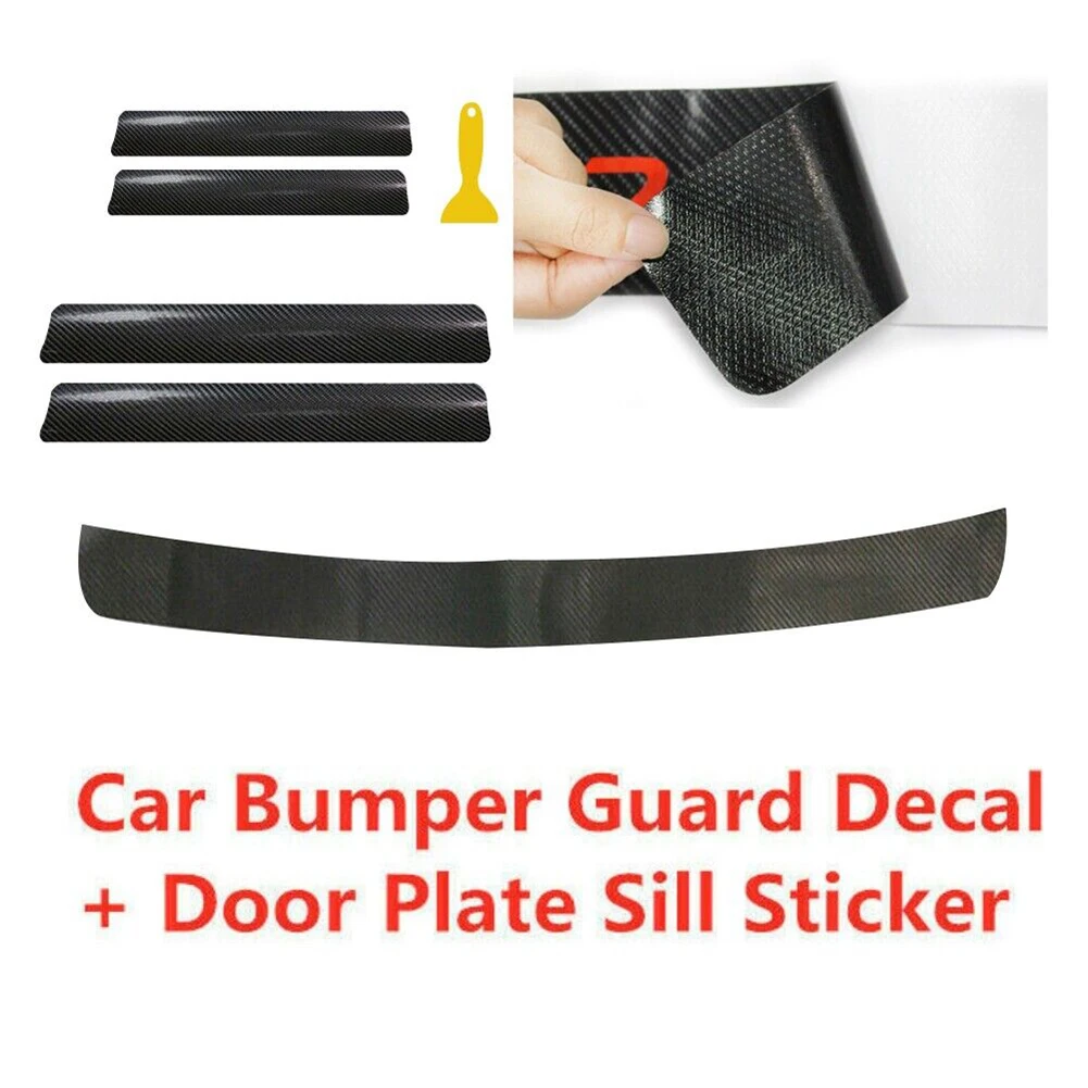 None Car Stickers Car Protect Stickers Auto Car Protect Stickers Rear Door:40x6.8cm 1 Sets Front Door:60x6.8cm Brand New