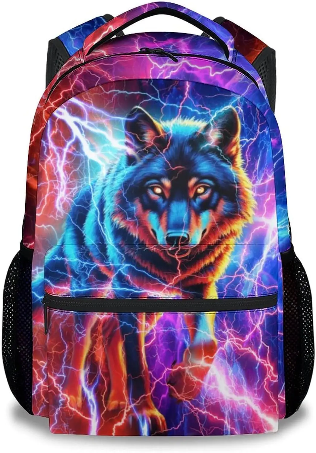 Wolf Backpack for Boys -  Kids Backpacks with Adjustable Straps for Elementary School - Lightweight Durable Animals