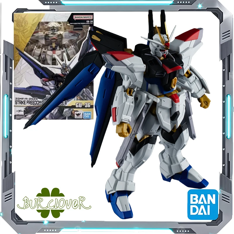 

Bandai Original GU Normal Edition GU-36 STRKE FREEDOM GUNDAM TYPE II Anime Action Figure Assembly Model Toys Gifts For Children