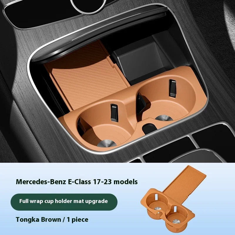

For 2017-2025 Mercedes-Benz E-Class Water Coaster E300 Center Control Mat E350 Silicone Interior Accessories