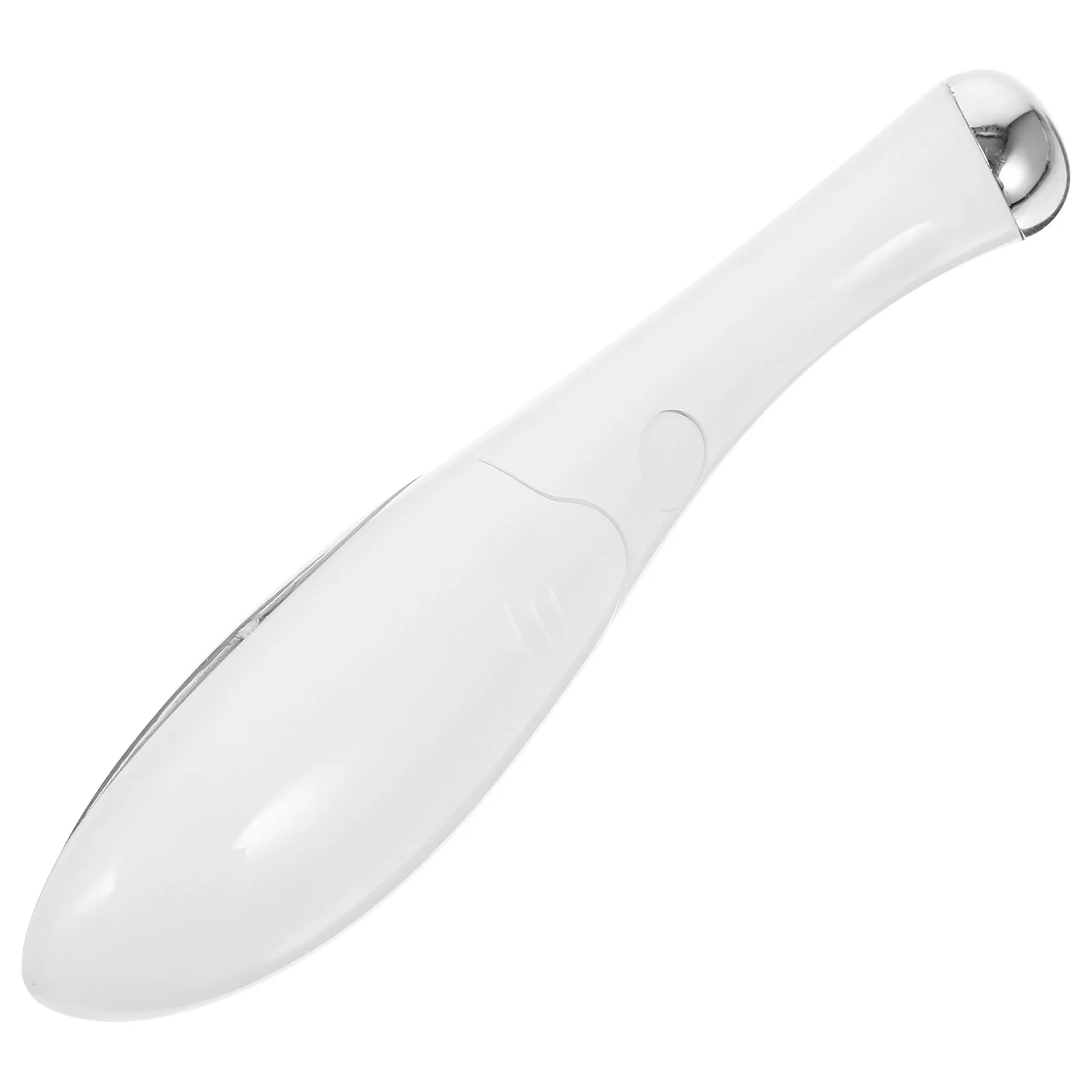 Urządzenie do pielęgnacji okolic oczu, białe, 8000 obr./min, elektryczny masażer do oczu poprawiający krążenie, redukujący zmarszczki i obrzęki, z wygodnym uchwytem.