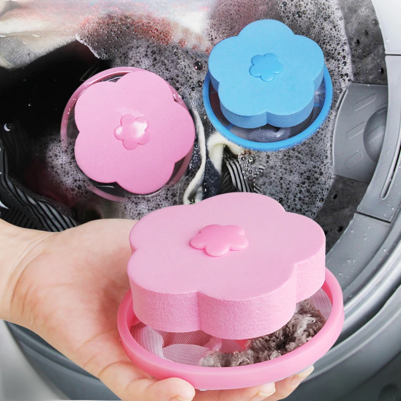 Washing Machine Hair Remover Filter Mesh Bag Filter Dirty Fiber Collector Floating Debris Filter Clean Laundry Ball