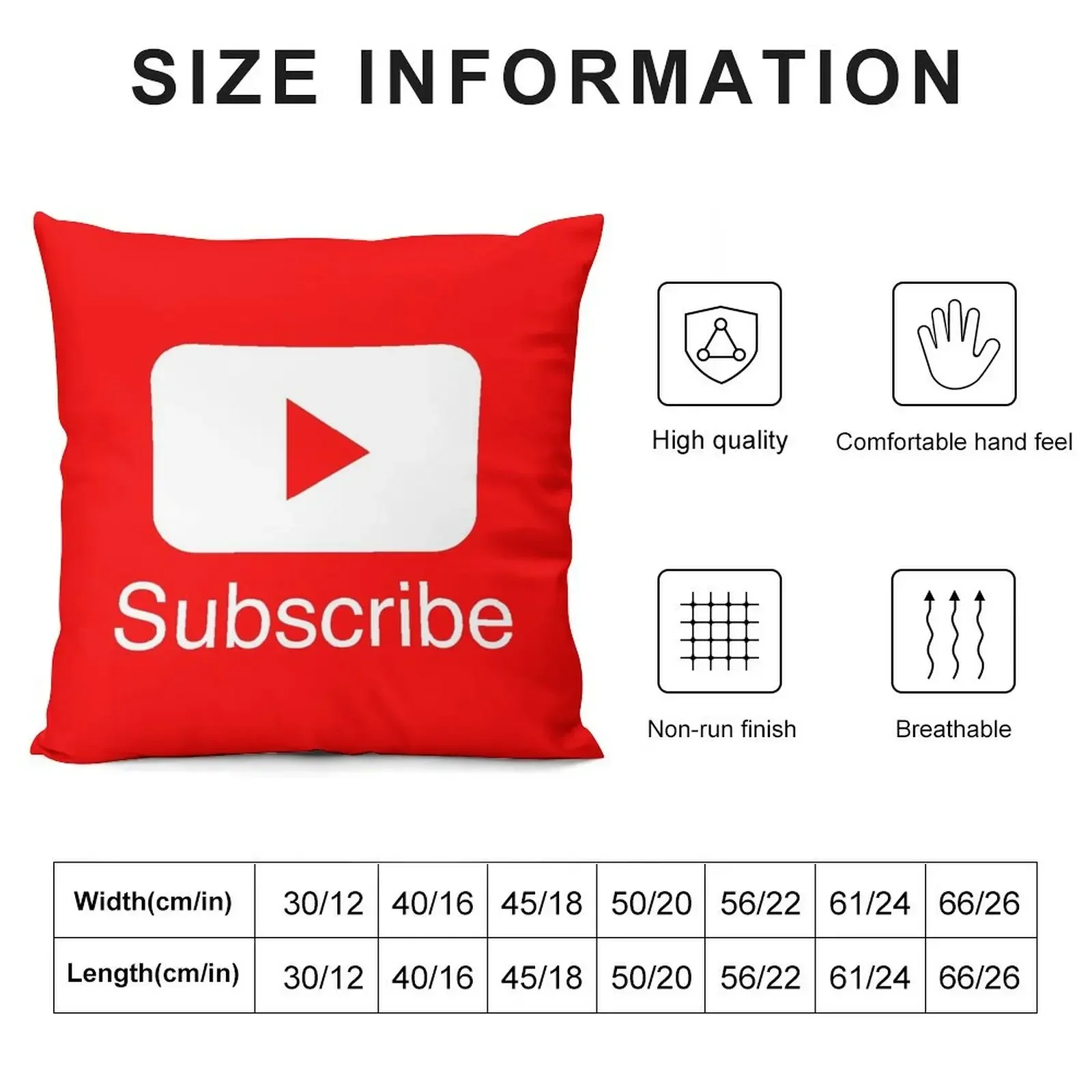 You Tube Subscribe Play Button Videos VLoggers Live Stream Throw Pillow Christmas Covers Throw Pillow Bed pillowcases pillow