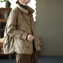 Women Spring Retro Pure Color Cotton Jacket main image 1