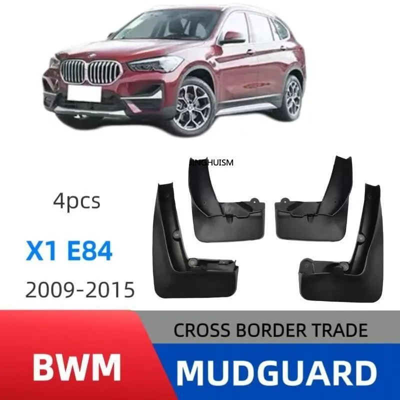 Auto Mudguards Fenders For BMW X1 E84 2009-2015 Black ABS Exterior Car Accessories Tire For Protection Vehicle Decor