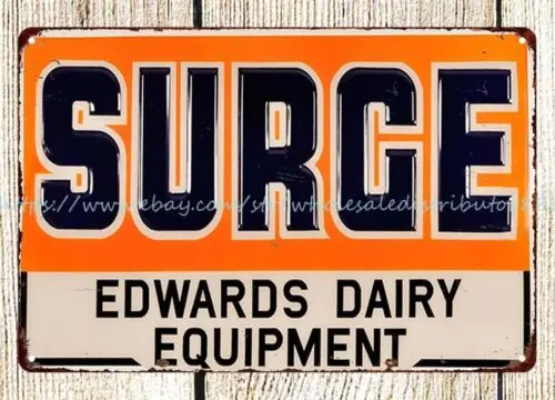 indoor outdoor wall art for living surge edwards dairy equipment metal tin sign