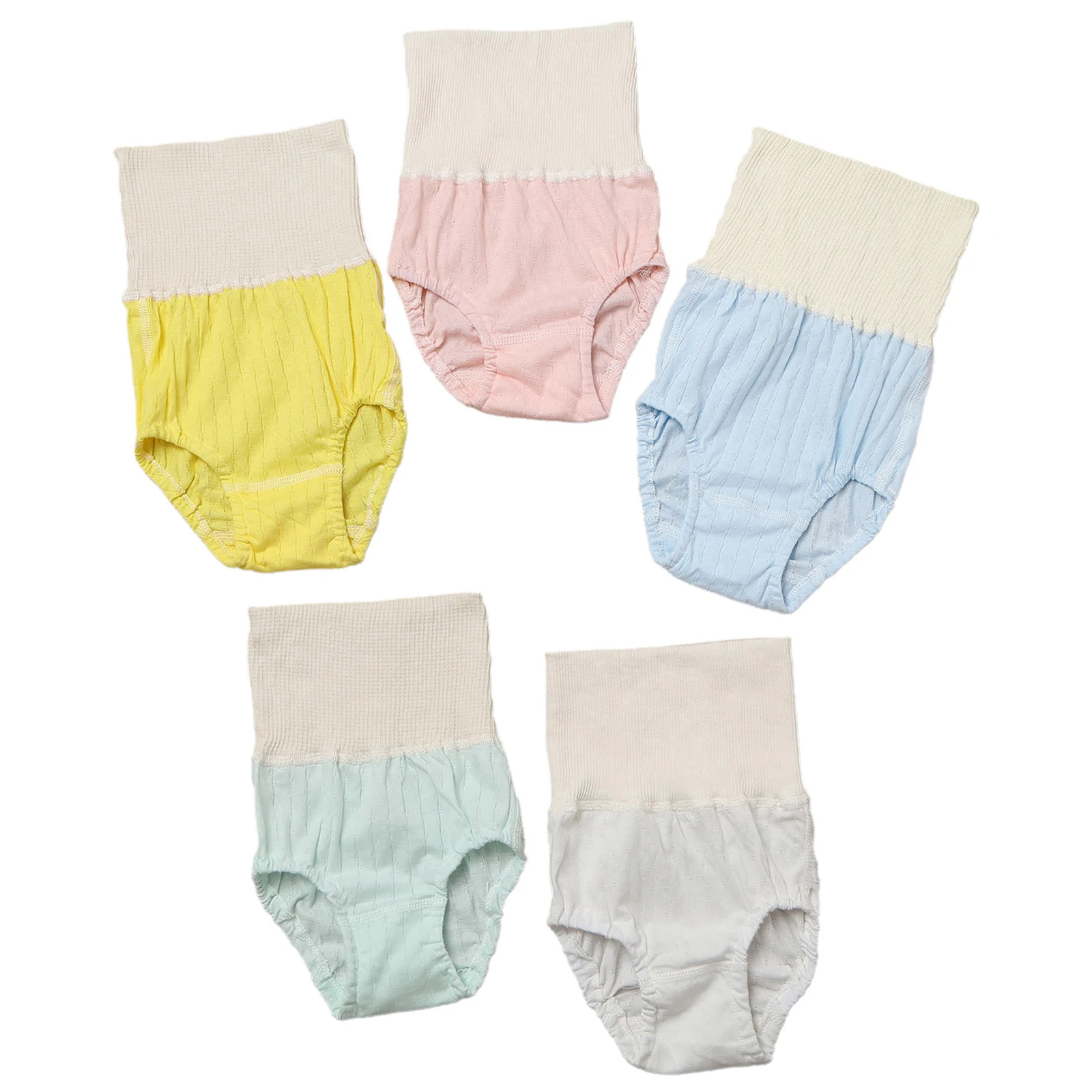 Bebê recém-nascido meninas algodão bloomers fralda cobre cintura alta elástica cuecas roupa interior infantil casa uso diário