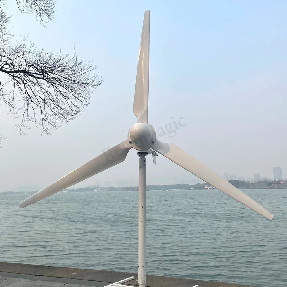 10KW 20KW 30KW 50KW 48V 96V 120V 220V 380V Horizontal Wind Turbine Generator Windmill With Lcd Controller and Off Grid Inverter