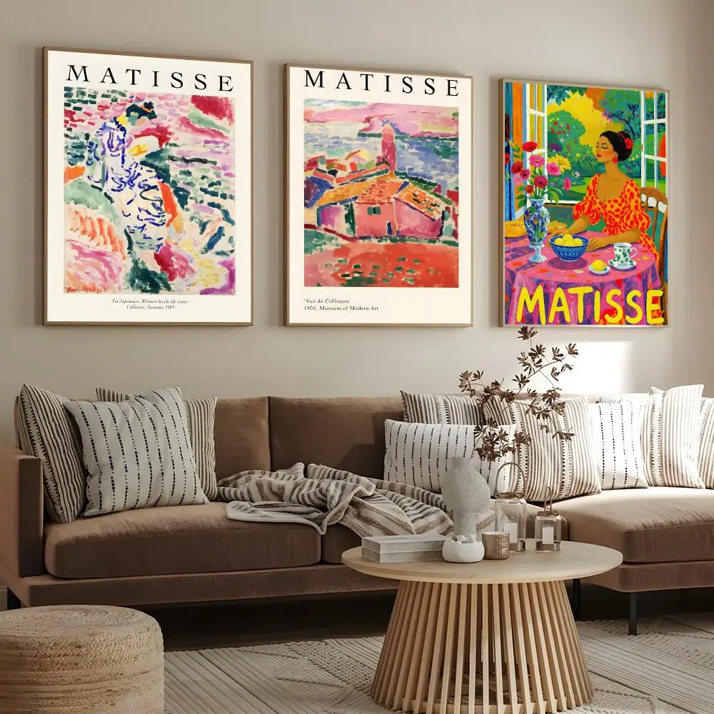 Artist Henri Matisse Poster HD Modern Aesthetic Wall Prints, Stylish Home Decor for Living Room Bedroom