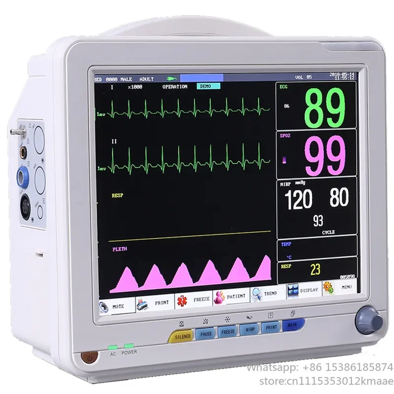 Vequyn Operating Room Big Screen Portable Patient Monitor for Human and Vet Use