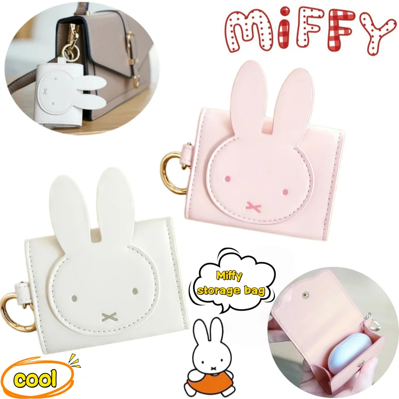 

New Miffy Coin Purse with High-Appearance Cartoon Character Design Creative Mini Portable Cable Storage Bag for Men and Women