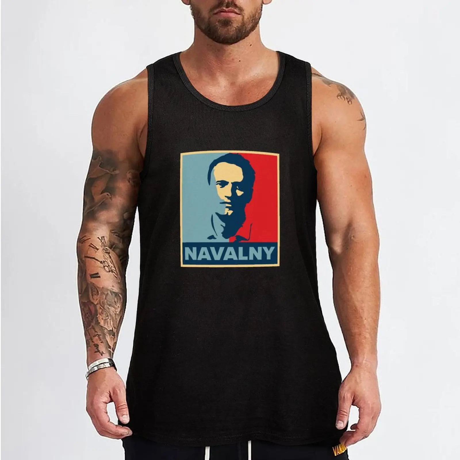 Alexei Navalny hope style design. Tank Top sleeveless Men's t-shirts sleeveless t-shirts for men gym clothes man fitness