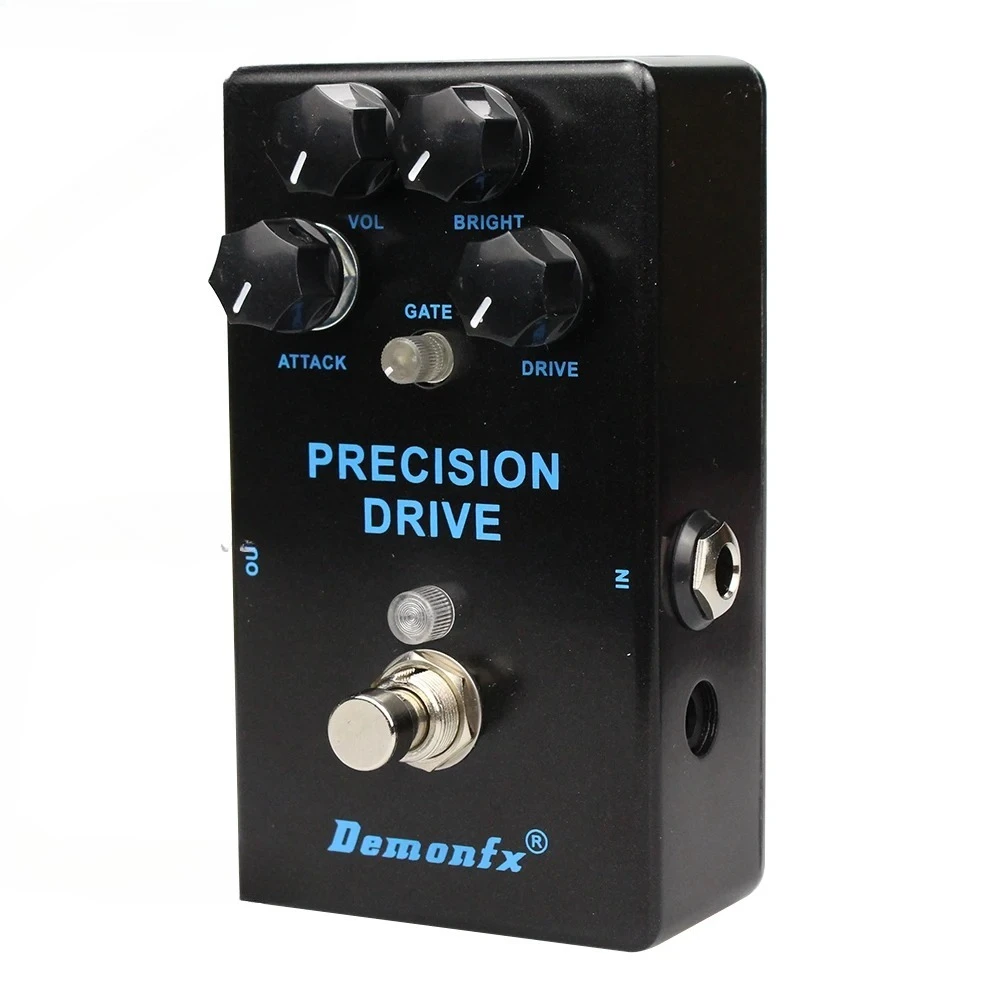 NUEVA unidad de precisión de alta calidad Overdrive y Pedal de puerta Pedal de efecto de guitarra Pedal Overdrive Demonfx