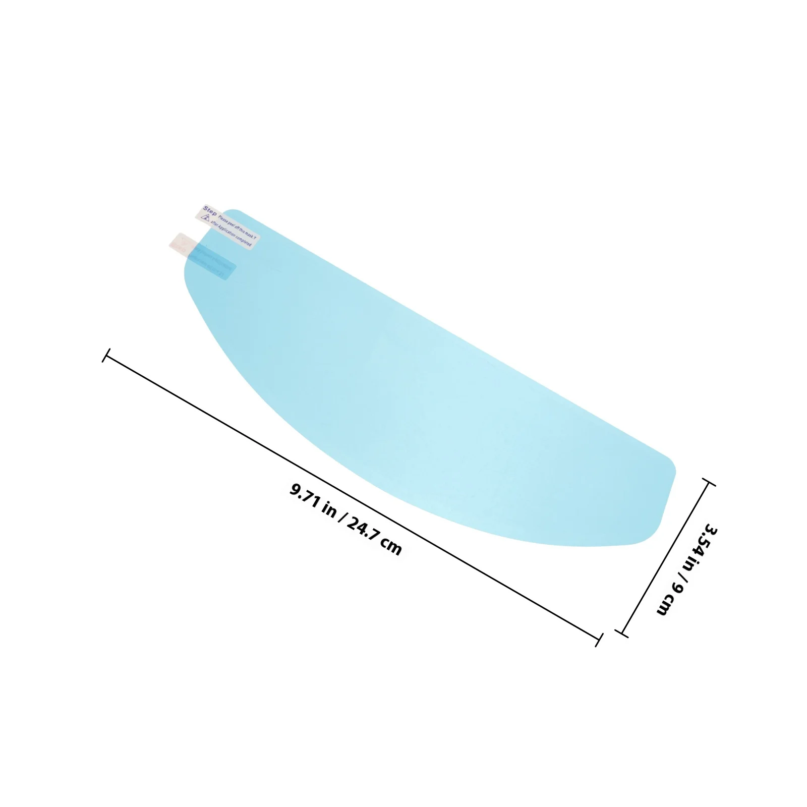 2Pcs Rain and Fog Film for Motorcycle Windshield Clear View Protection Easy Install Universal Fit Riding Gear