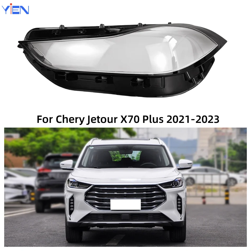 For Chery Jetour X70 Plus 2021 ​2022 2023 Accessories For Vehicles Polycarbonate High Gloss Fully Transparent Headlights Glass