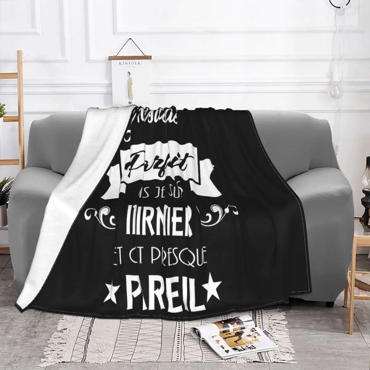 Homme Je Suis Pas Parfai Je Suis Infirmier Autumn Leisure New Print High Quanlity 2021 Child Straight Throw Blanket