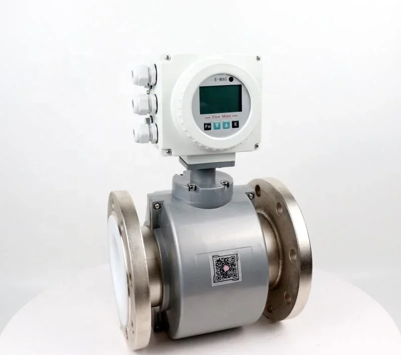 DN150 Gin Kumiss Wine Food Grade Magnetic Flow Meter Electromagnetic Smart Chemical Water Flow Meter