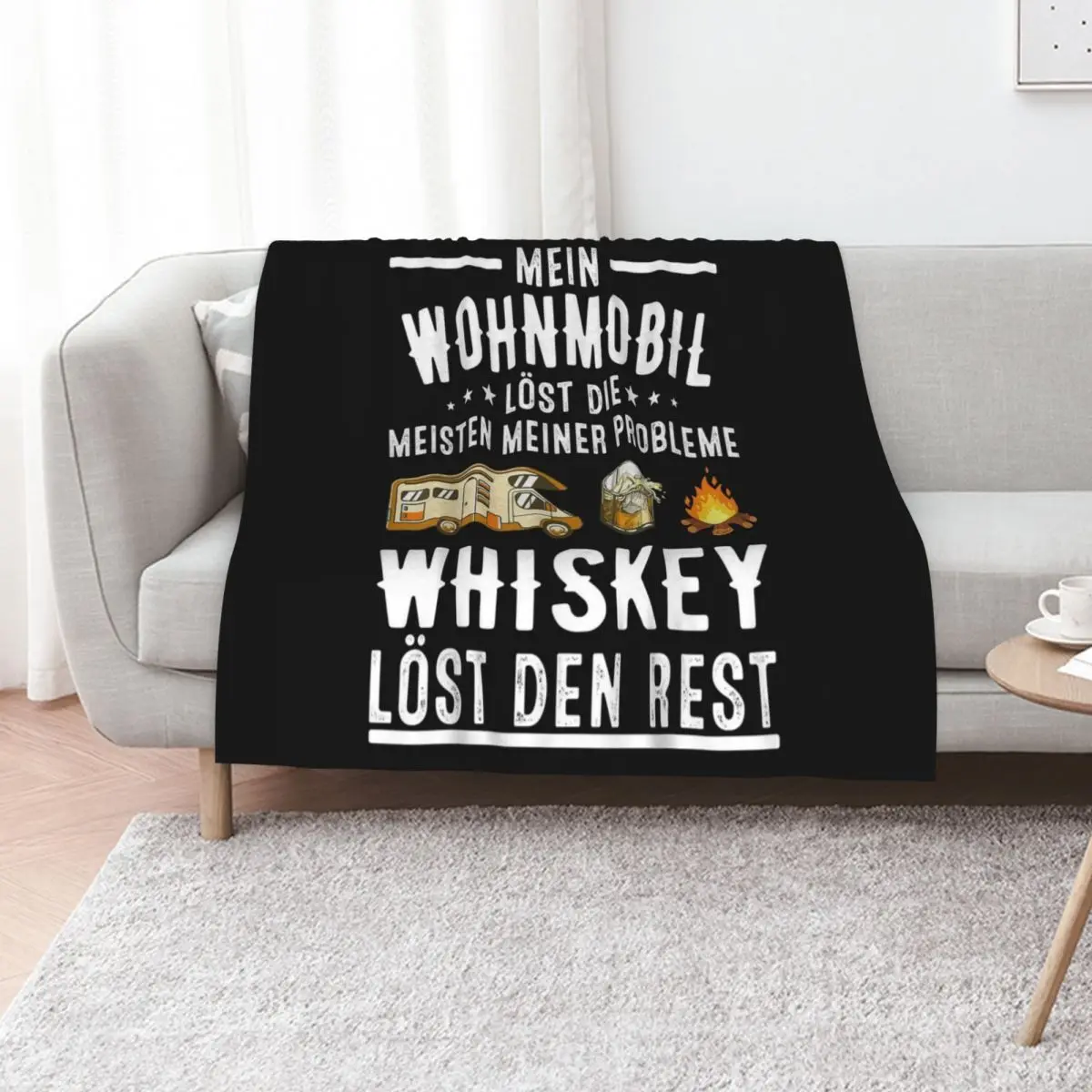 

Wohnmobil lst die meisten meiner Probleme Whiskey den Rest Throw Blanket All Season Lightweight Soft Blanket for Bed