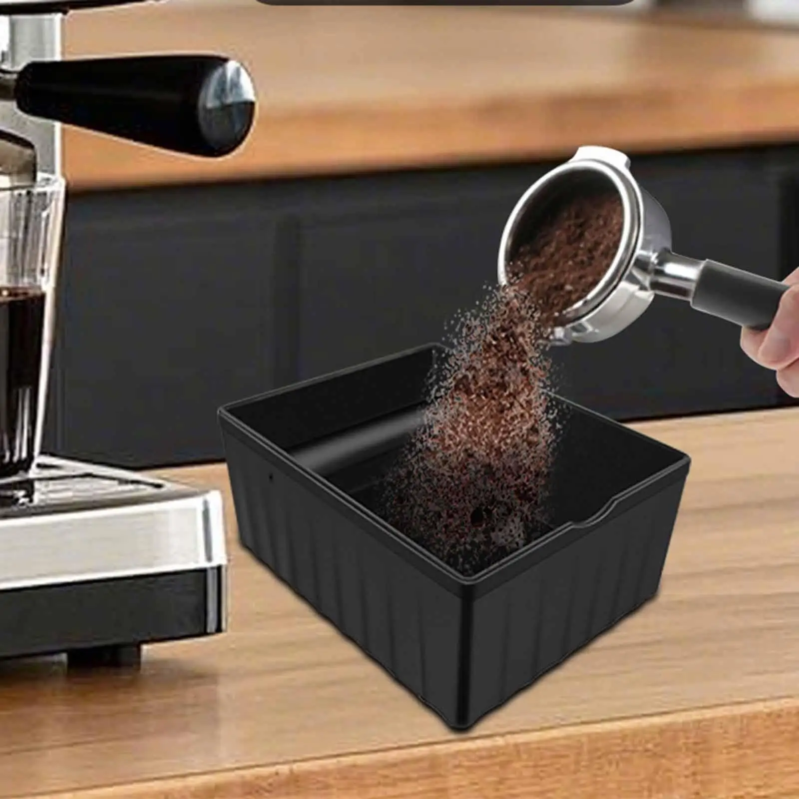 

Coffee Knock Container Knock Coffee Ground Dump Bin Shock Absorbent Easy Clean