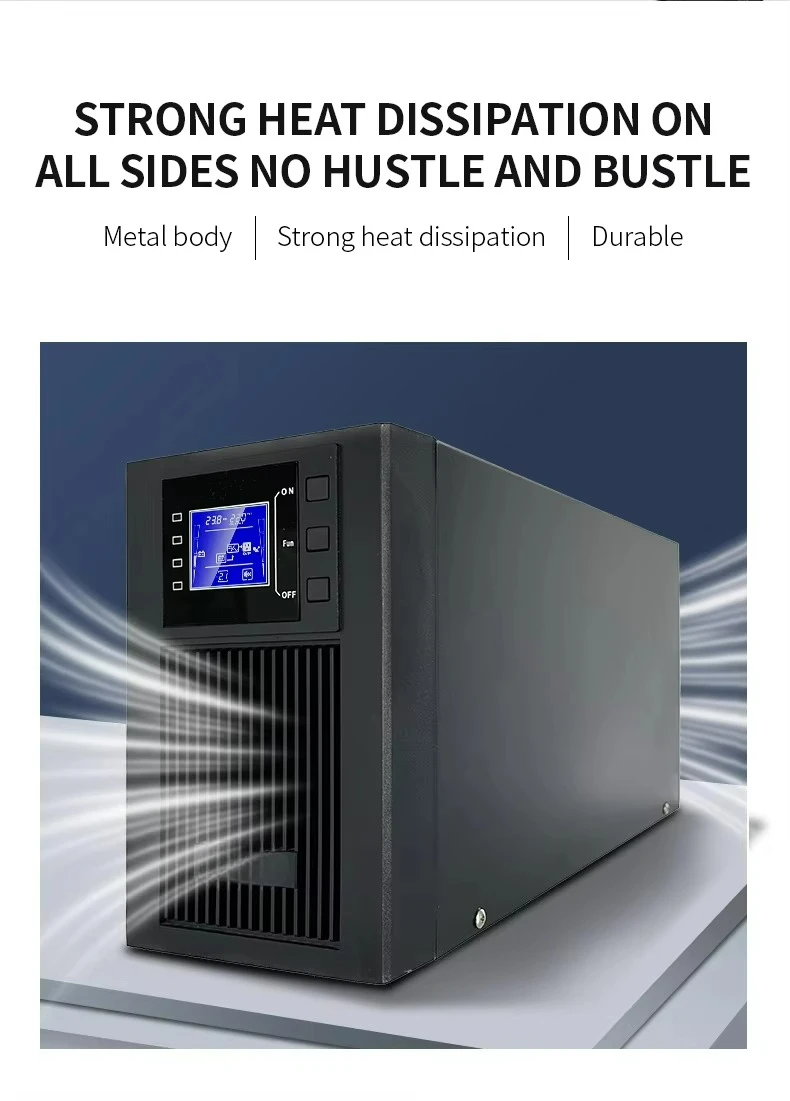 High Quality Online UPS Price 1kva 2kva 3kva Single-phase Online Dual Conversion UPS Backup Power Manufacturer