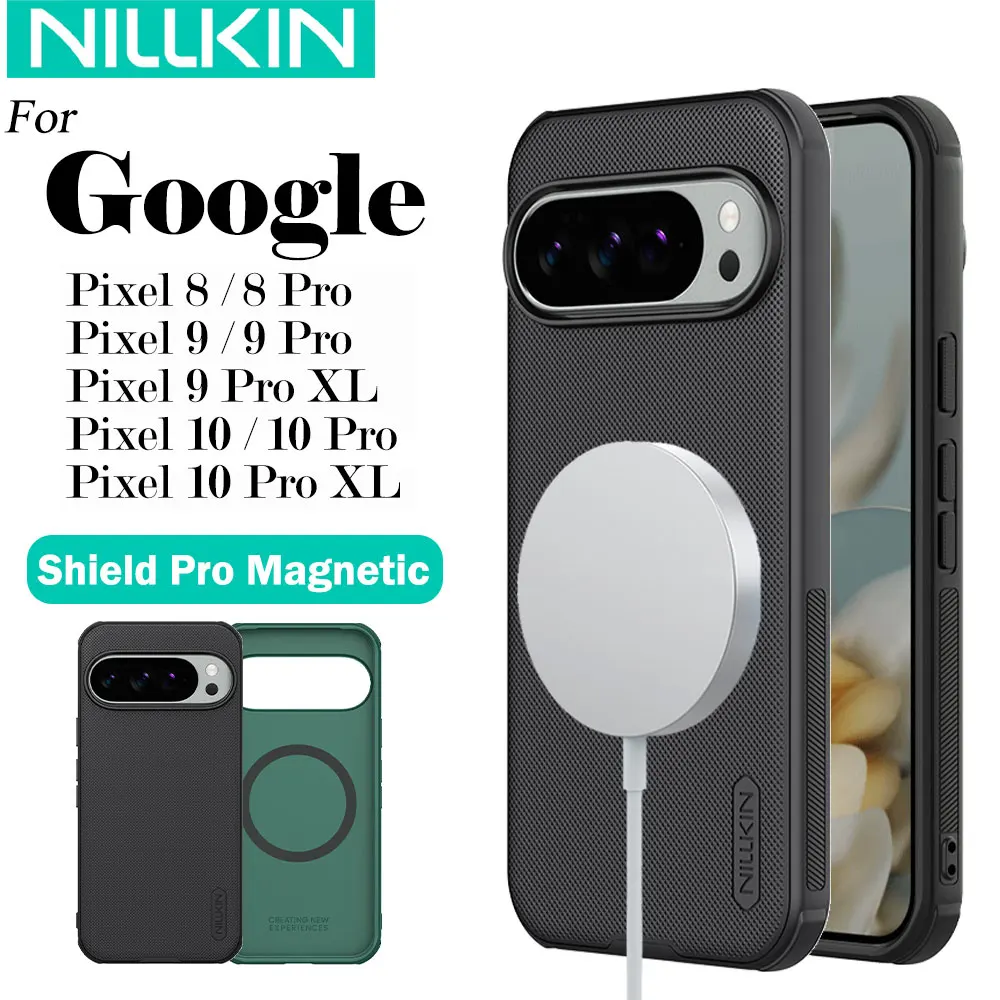 

Nillkin For Google Pixel 10 Pro XL Pixel 9 Pro XL Pixel 8 Pro Matte magnetic phone case Anti Fingerprint Shockproof Back Cover