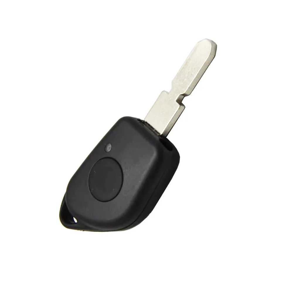 PREISEI blank keys for car peugeot 406 remote key case fob replacements shell no logo with battery clip